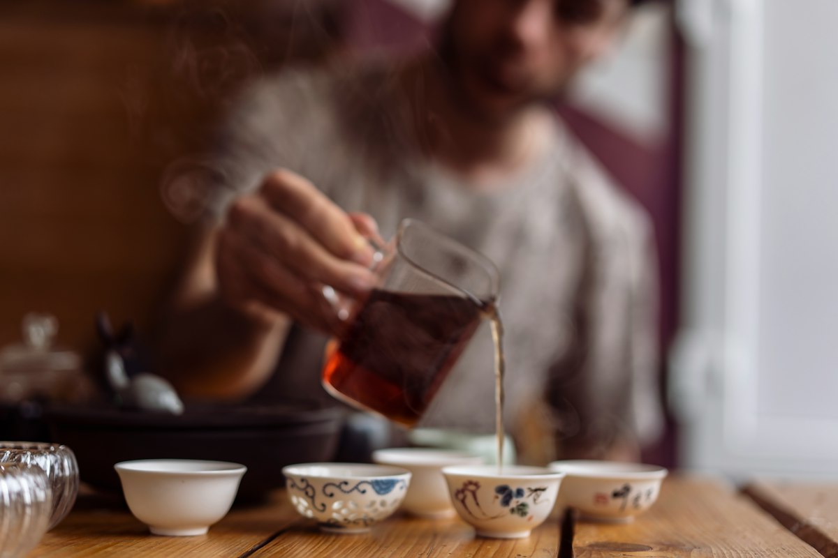 Tea brewing process